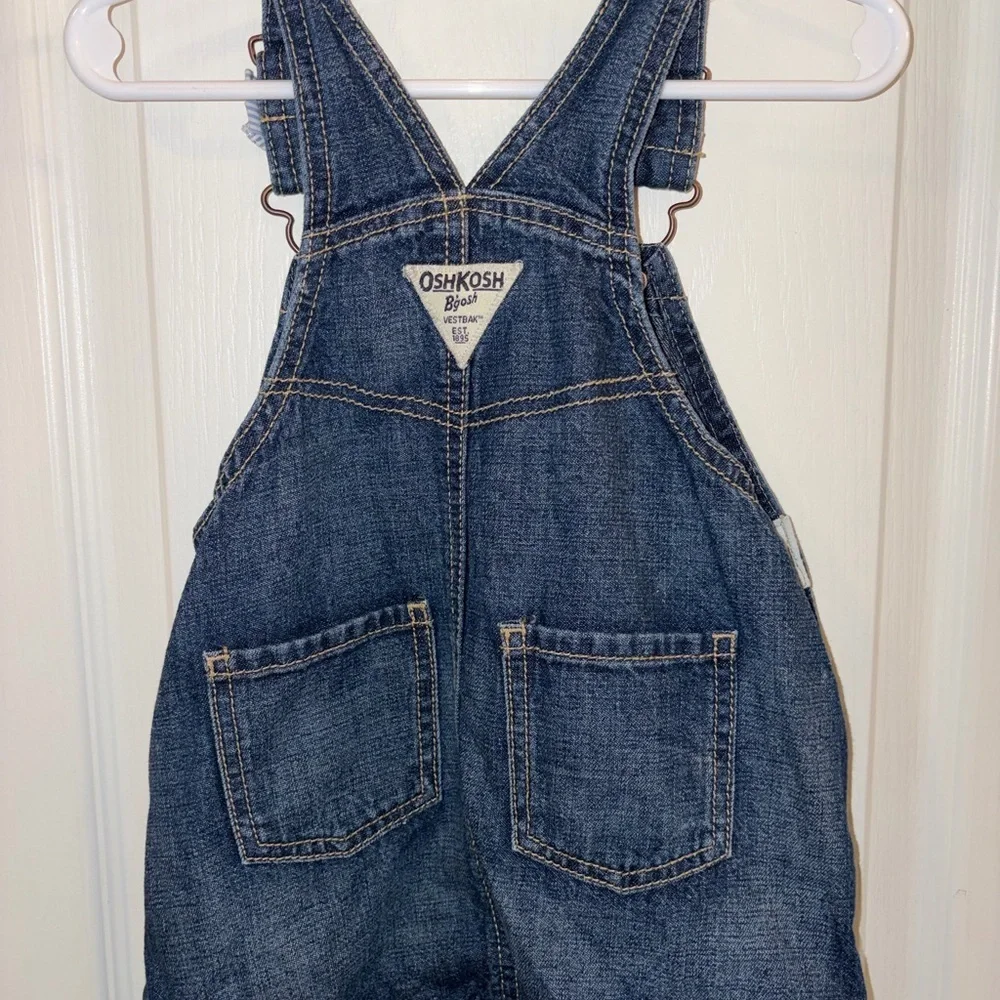 OshKosh B'gosh Dark Blue Denim Overall Dress